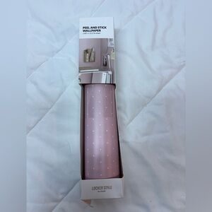 New Pink Polka Dot Peel and Stick Wallpaper 60” X 11.5” sheet perfect for locker